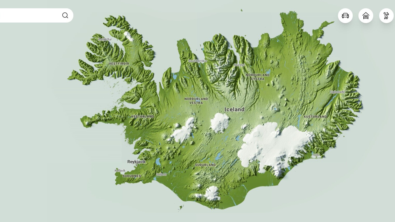 Interaktive Karte von Island — Foto: Visit Iceland 