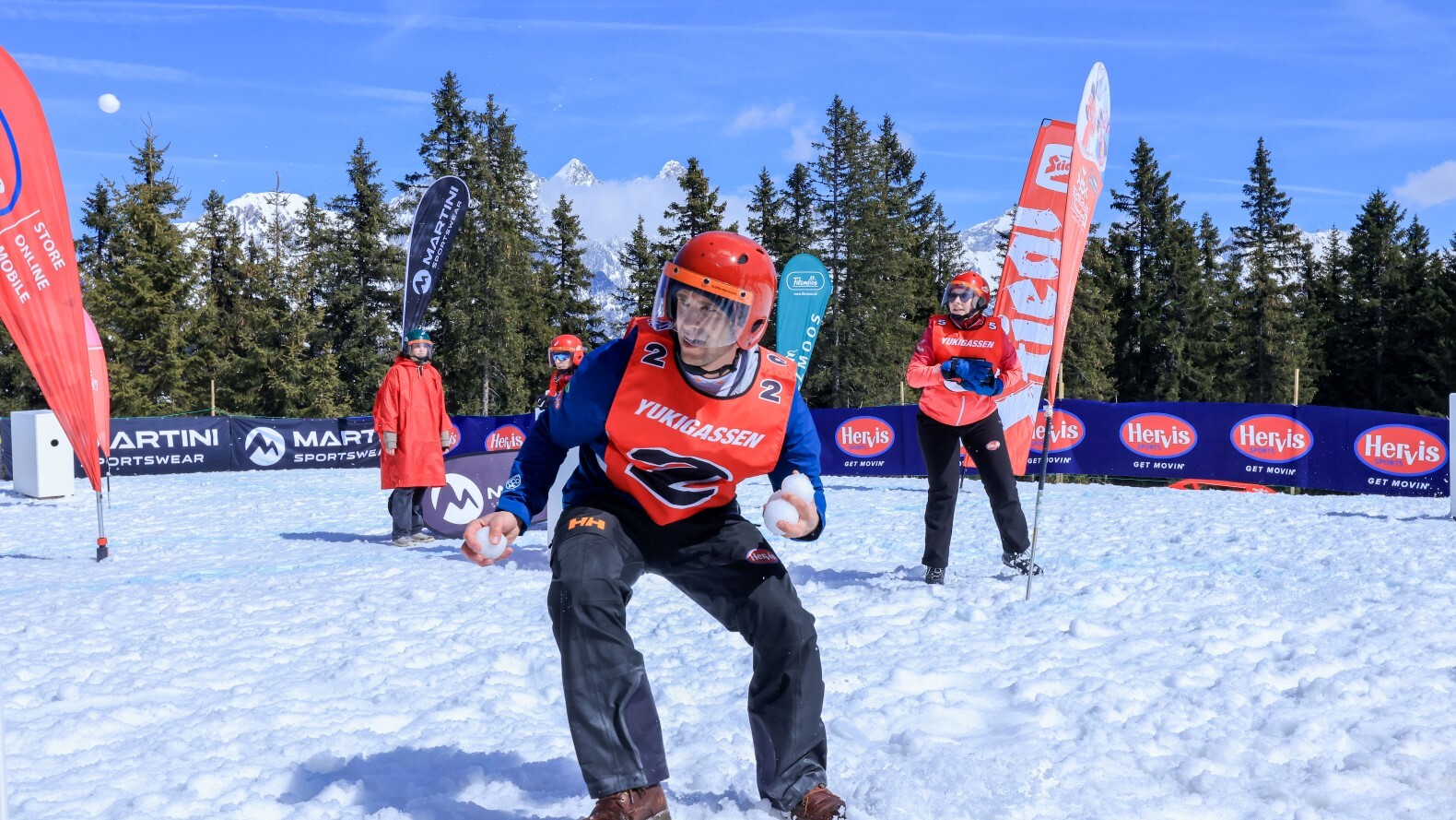 Yukigassen Meisterschaft in Filzmoos  — Foto: Filzmoos Tourismus / Michael Simonlehner