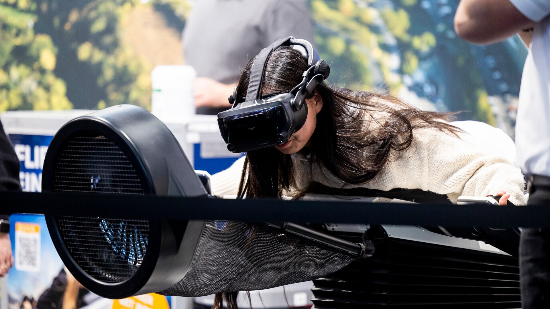 Flugsimulator „Birdly“ — Foto: Flughafen Wien