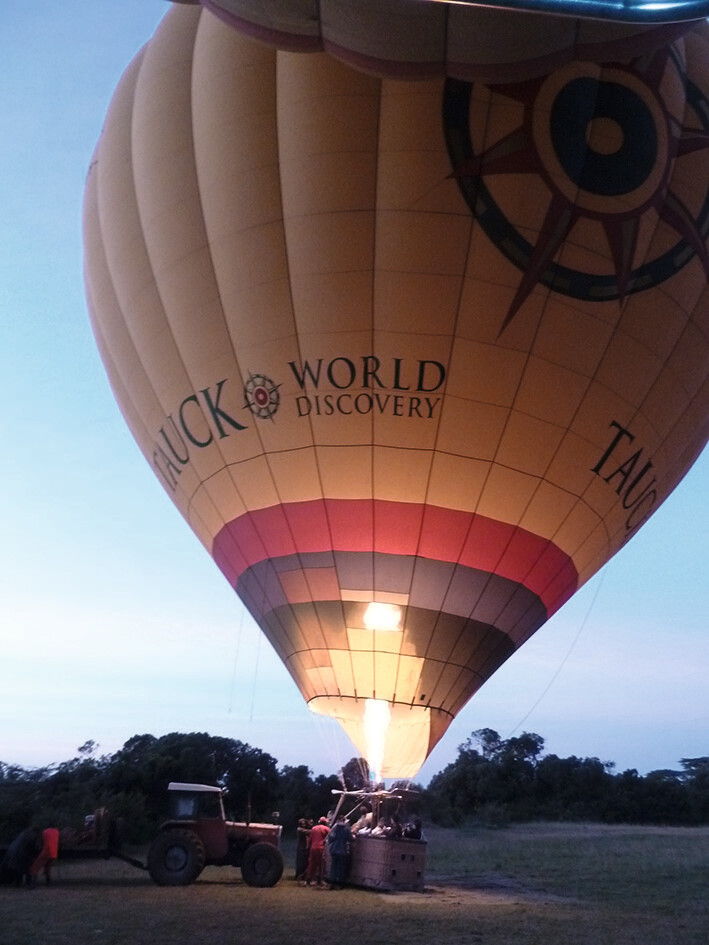 Ballonfahrt über über die Masai Mara in Kenia — Foto: Elo Resch-Pilcik