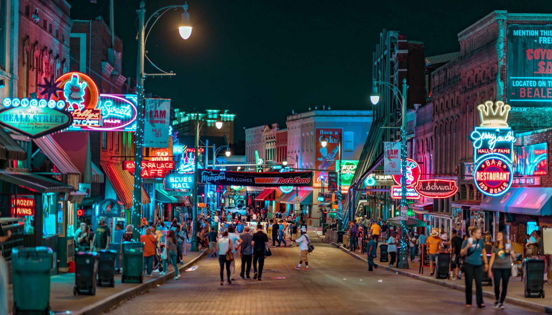 Beale Street in Memphis — Foto: nicko cruises