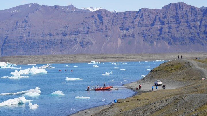 Die Gletscherlagune Jökulsárlón — Foto: Christiane Reitshammer