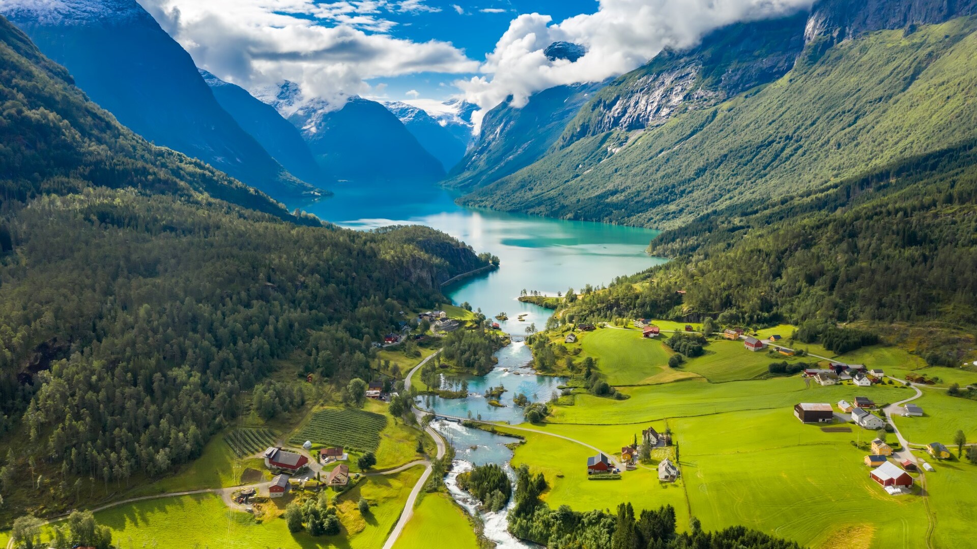 Fjordlandschaft in Norwegen — Foto: Andrei Armiagov / shutterstock.com