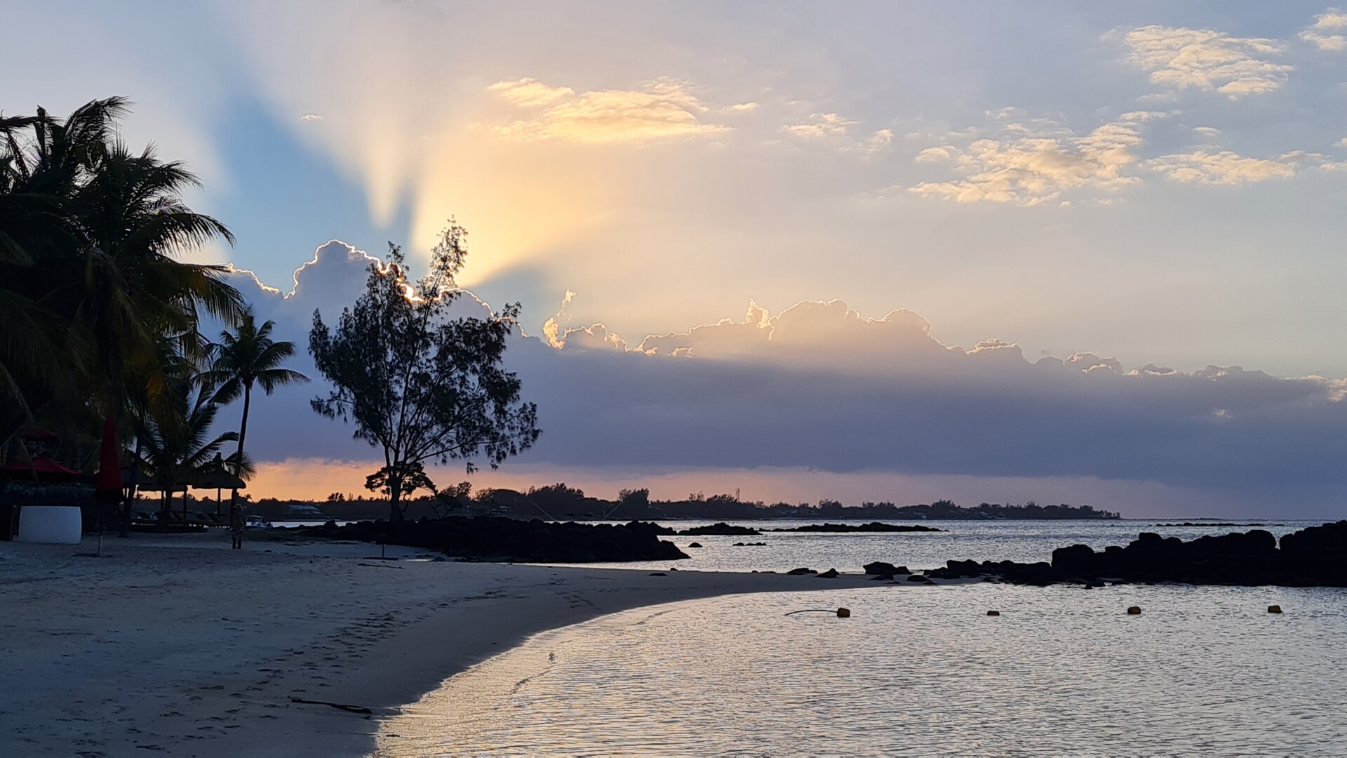 Sonnenuntergang in Mauritius — Foto: Christiane Reitshammer