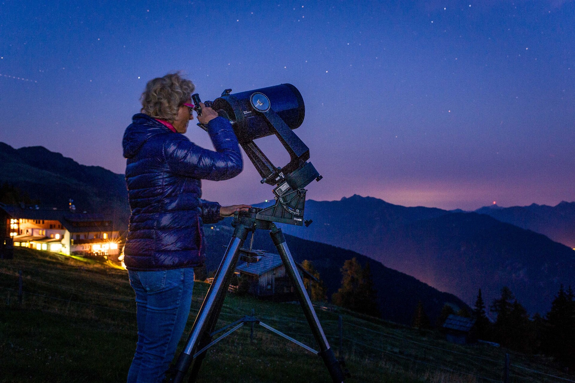 Sternenhimmel auf der Emberger Alm — Foto: Sattlegger’s Alpenhof