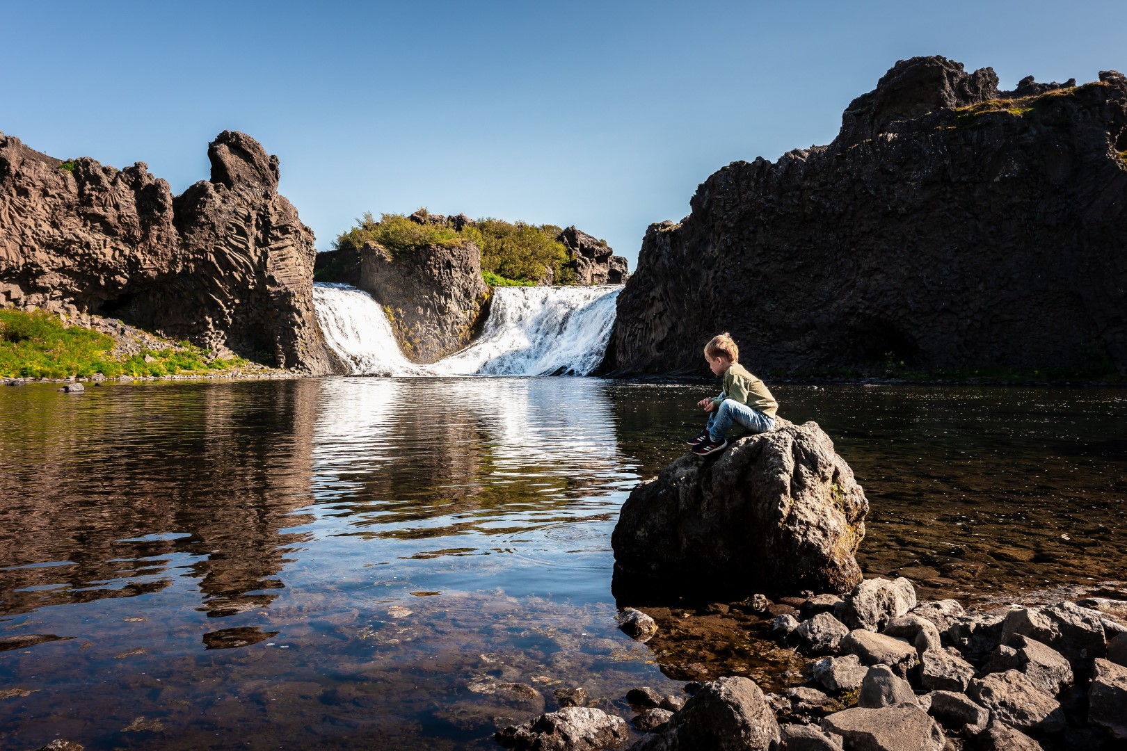 Eldfjallaleiðin - Hjálparfoss  — Foto: Thráinn Kolbeinsson  